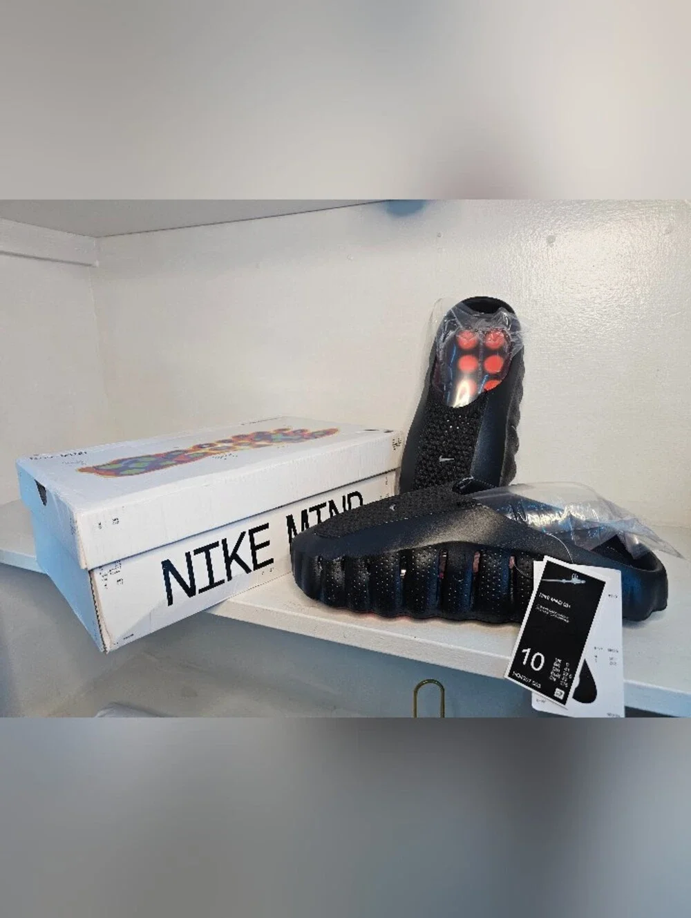 Nike Mind Influence Black Slide Sandals